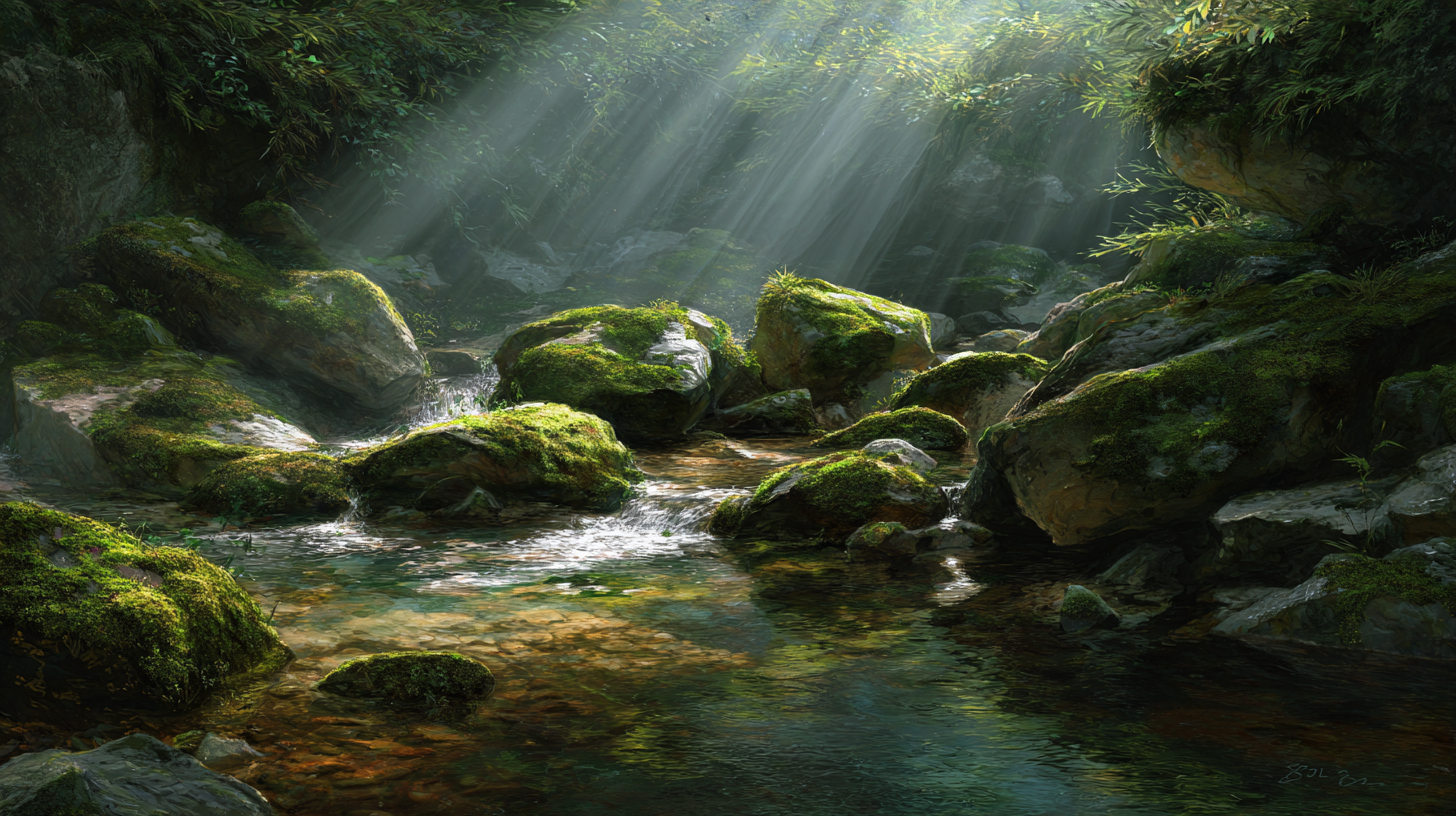 ✨溪流潺潺，森系魔法治愈