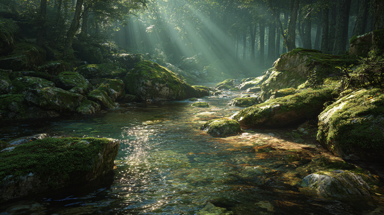 ✨溪流潺潺，森系魔法治愈