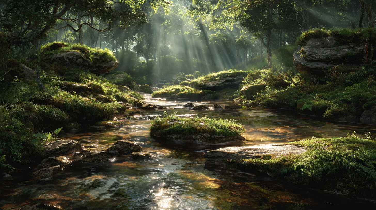 ✨溪流潺潺，森系魔法治愈