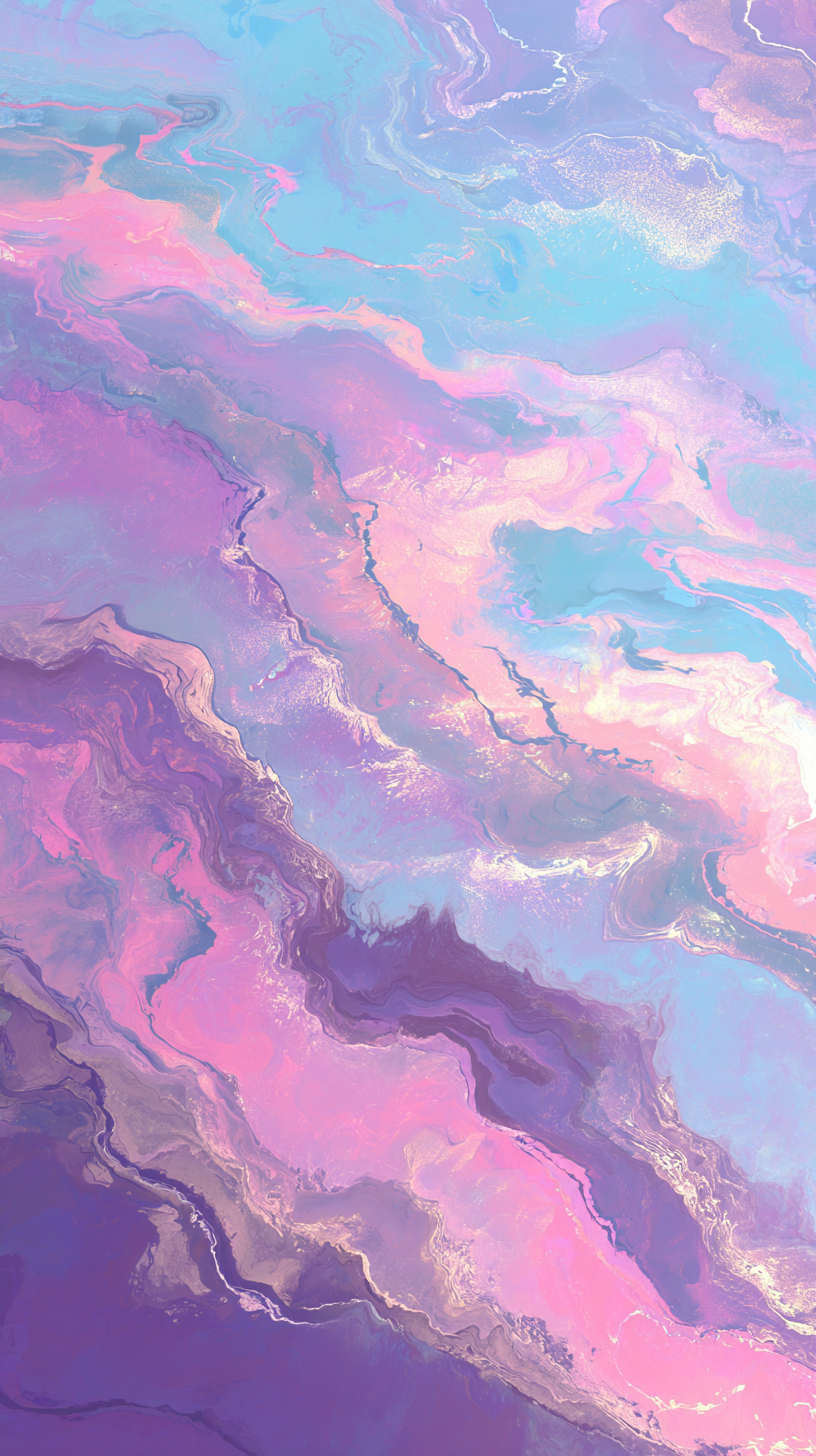 🌊粉彩波纹，静谧的流动艺术