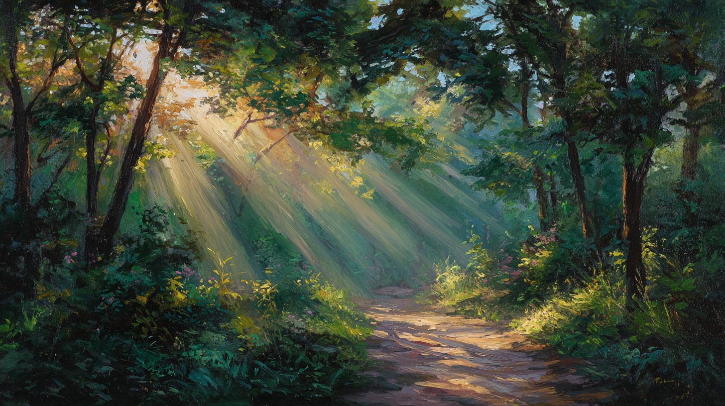 🌲治愈森林，光影斑驳