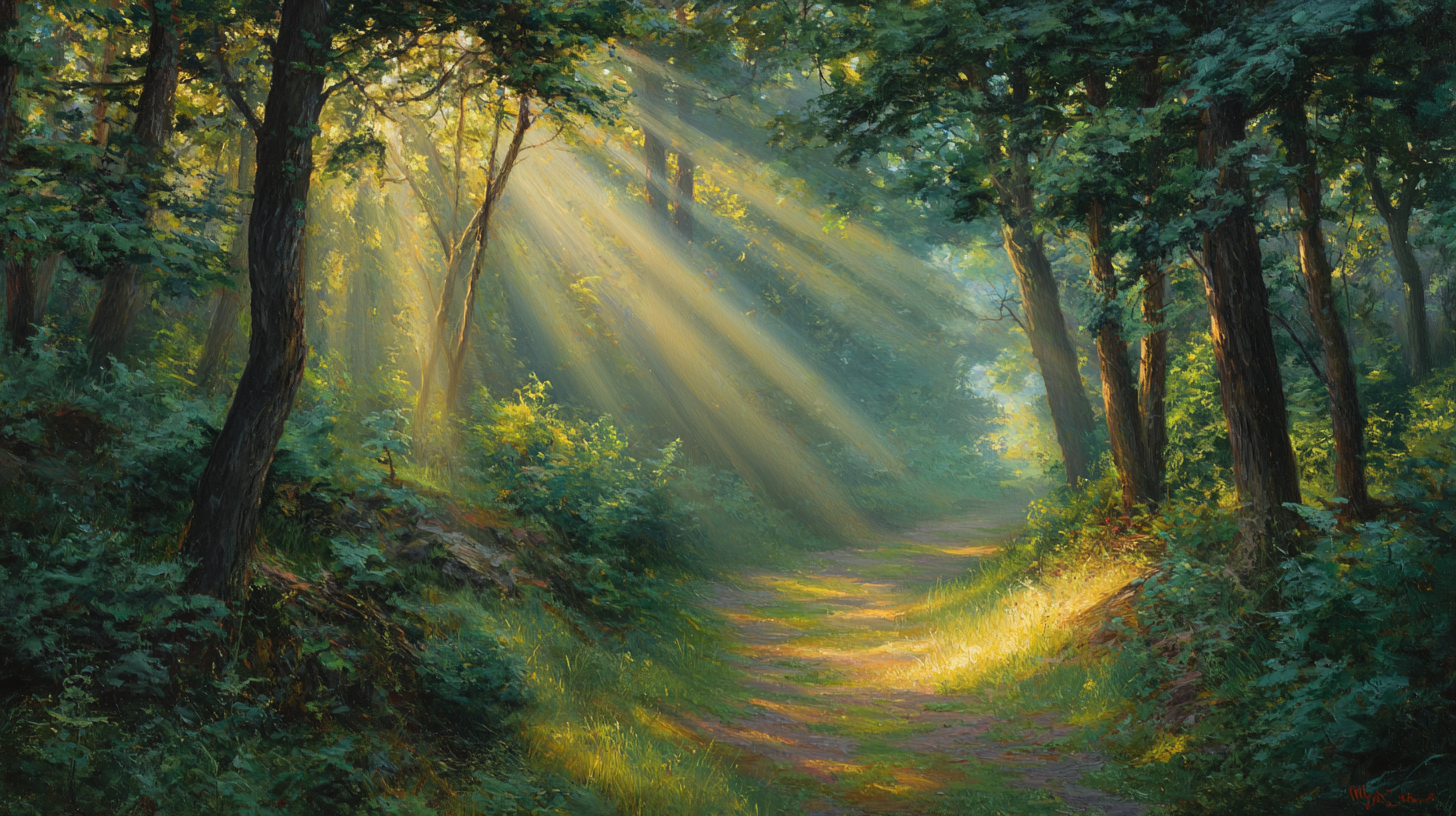 🌲治愈森林，光影斑驳