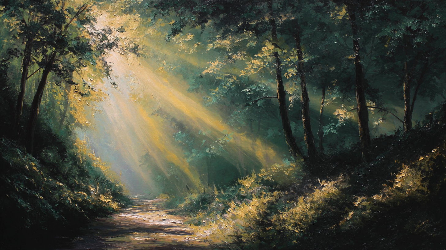 🌲治愈森林，光影斑驳