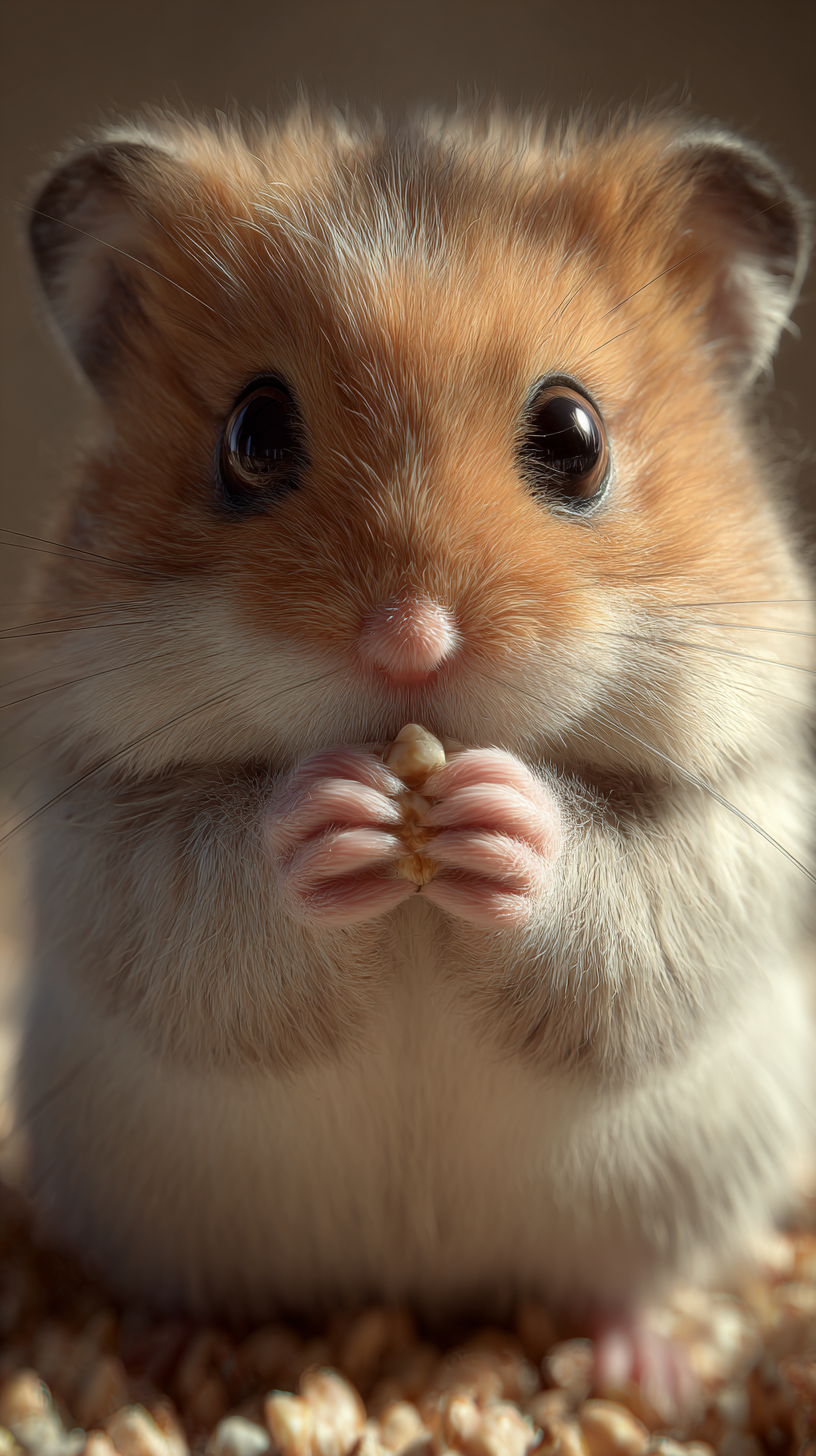 🐹萌系小仓鼠，一口一口吃掉不开心！